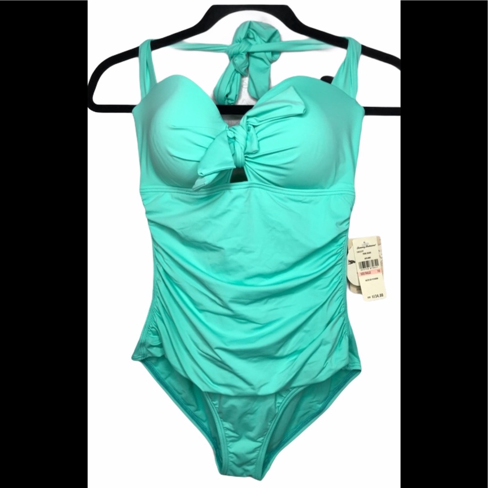 TOMMY BAHAMA Tummy Control Halter Cup Solid  10